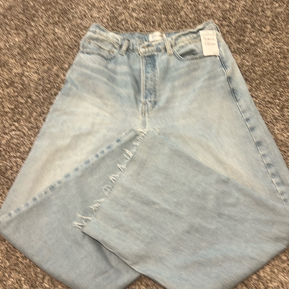 Frame le low baggy wide leg jeans